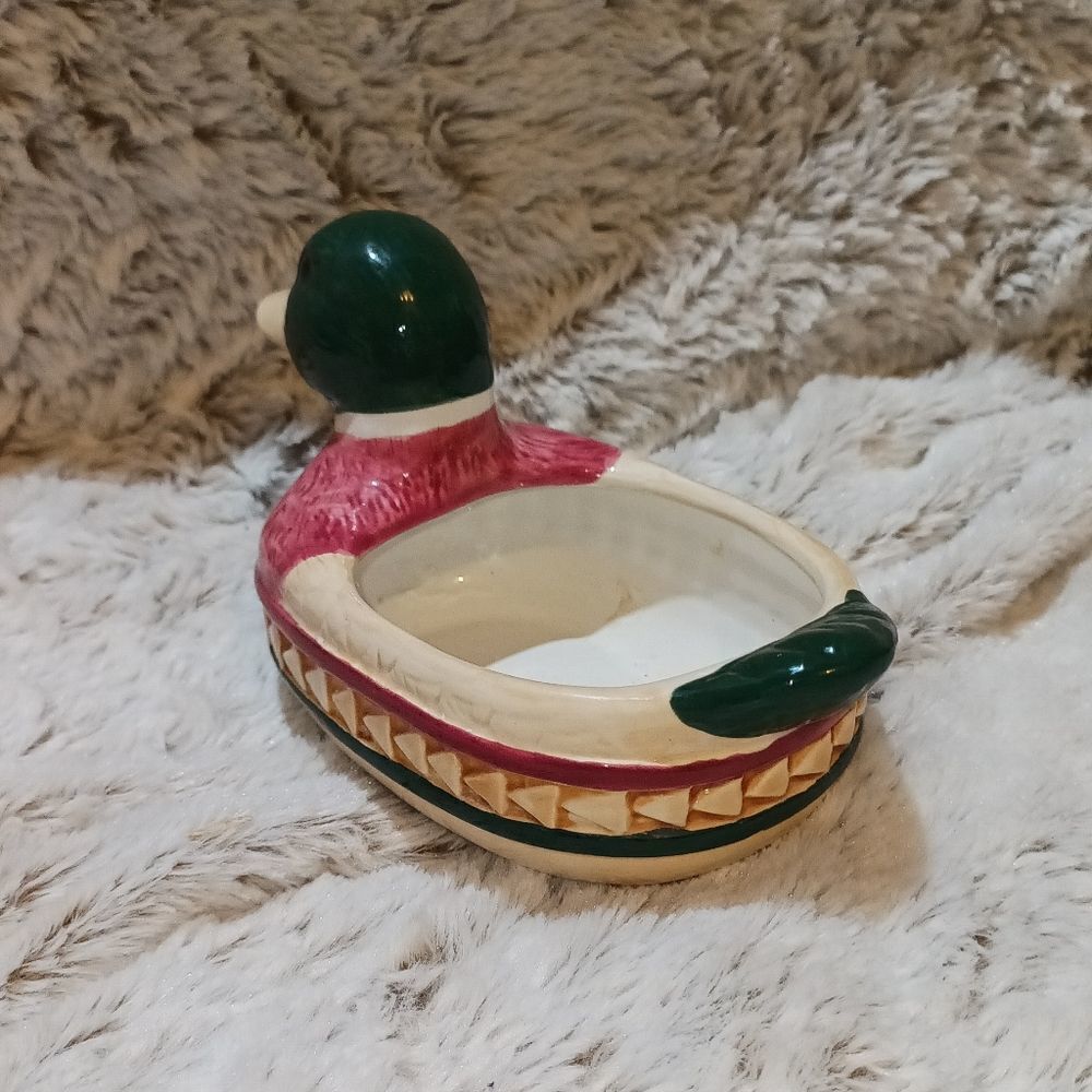 Soap dish , hand painted, duck - Picture 3 of 8